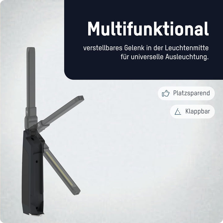 ANSMANN LED Inspektionsleuchte mit 500 Lumen - Arbeitsleuchte kabellos, flexibel & magnetisch - 5W F