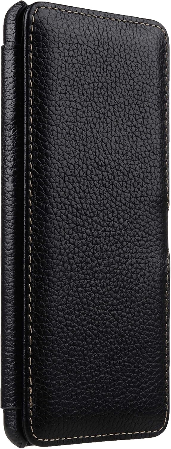 STILGUT Book Case entwickelt für OnePlus Nord Hülle aus Leder mit Clip-Verschluss, Lederhülle, Klapp