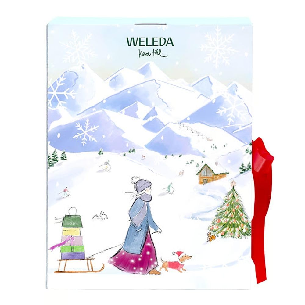 WELEDA Bio Adventskalender 2025 - Premium Naturkosmetik Weihnachts-Countdown Advent Kalender Chalet