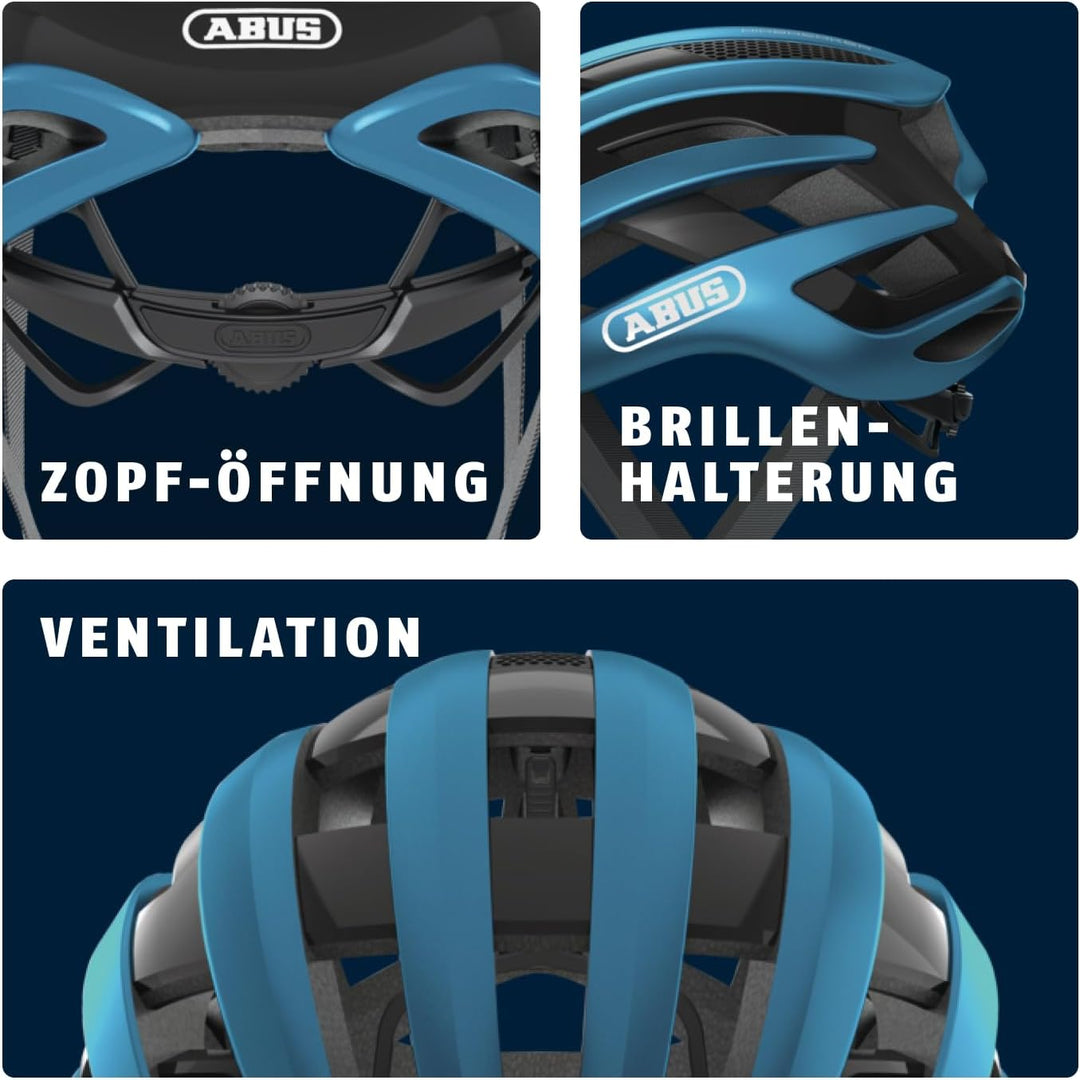 ABUS Rennradhelm AirBreaker - High-End Fahrradhelm für den professionellen Radsport - für Jugendlich