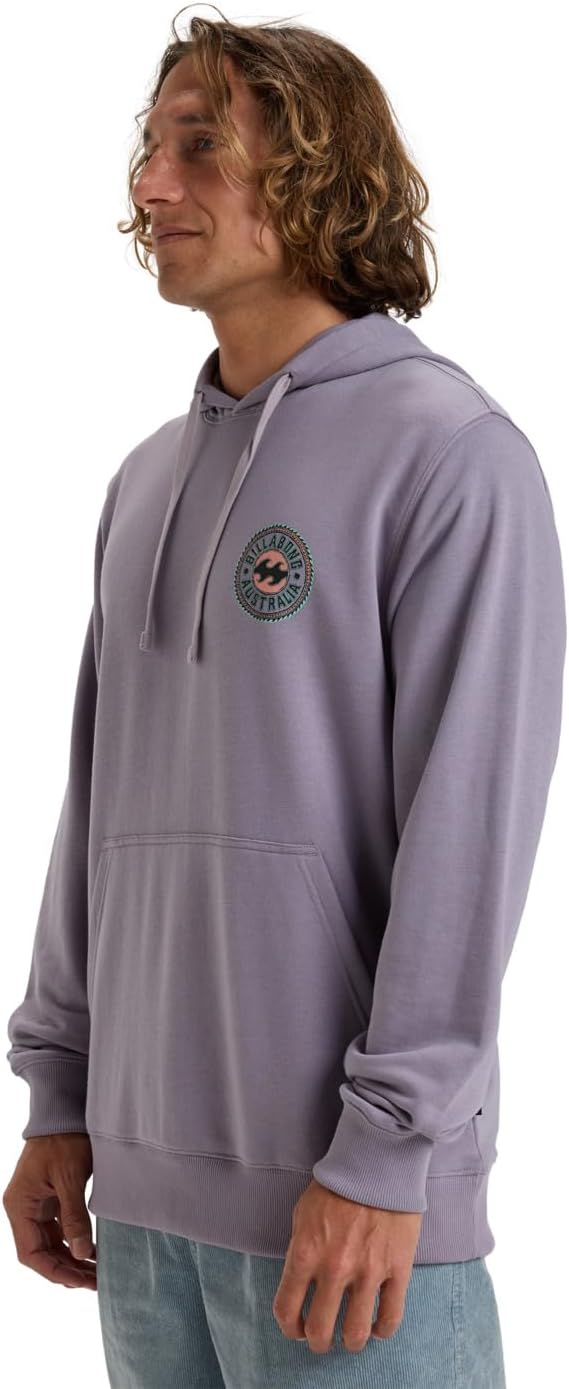 BILLABONG Herren Short Sands Pullover Graphic Sweatshirt Kapuzenpullover S Light Purple, S Light Pur