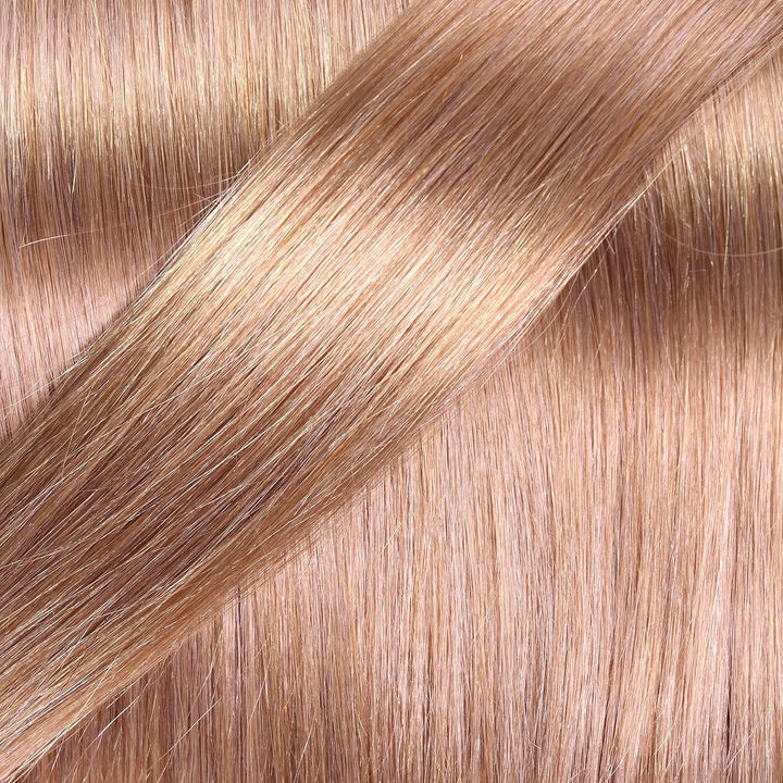 hair2heart Extensions Echthaar Bondings Gewellt - 50 Strähnen 1g 50cm 8/01 hellblond natur-asch