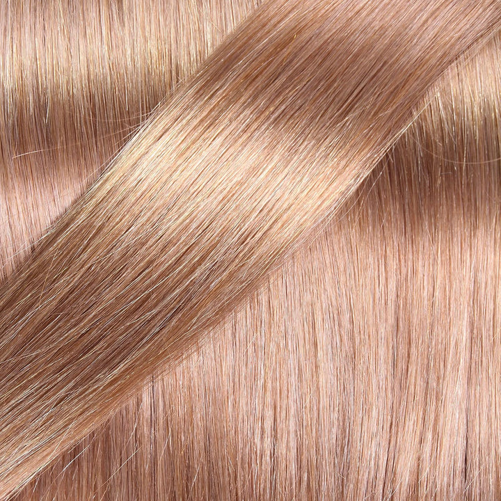 hair2heart Premium Extensions Echthaar Bondings glatt - 50 Strähnen 1 g 60cm 8/01 hellblond natur-as