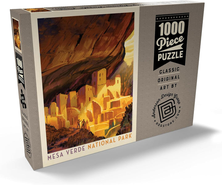 Mesa Verde National Park: Golden Moment, Vintage Poster - Premium 1000 Teile Puzzle - MyPuzzle Sonde