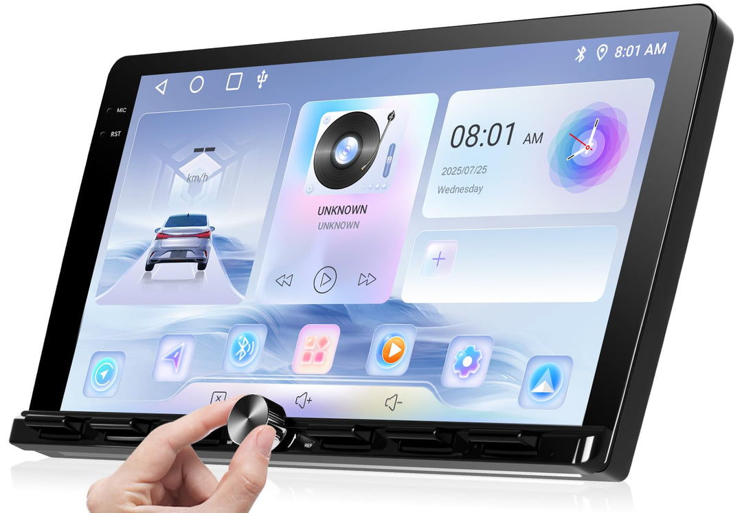 2GB+64GB 2 Din Autoradio mit Kabellosem Carplay Android Auto, 9 Zoll Touchscreen Bluetooth Car Stere