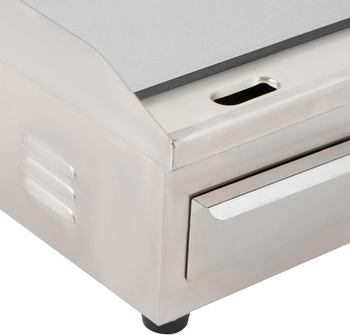Elektrogrill, 14 Zoll Grillplatte Bratplatte Elektrisch 2000W Elektrischer Plancha Grill mit Ölspeic
