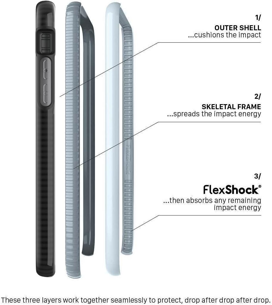 Tech21 Schutzhülle für iPhone X grau/schwarz grau / schwarz, grau / schwarz