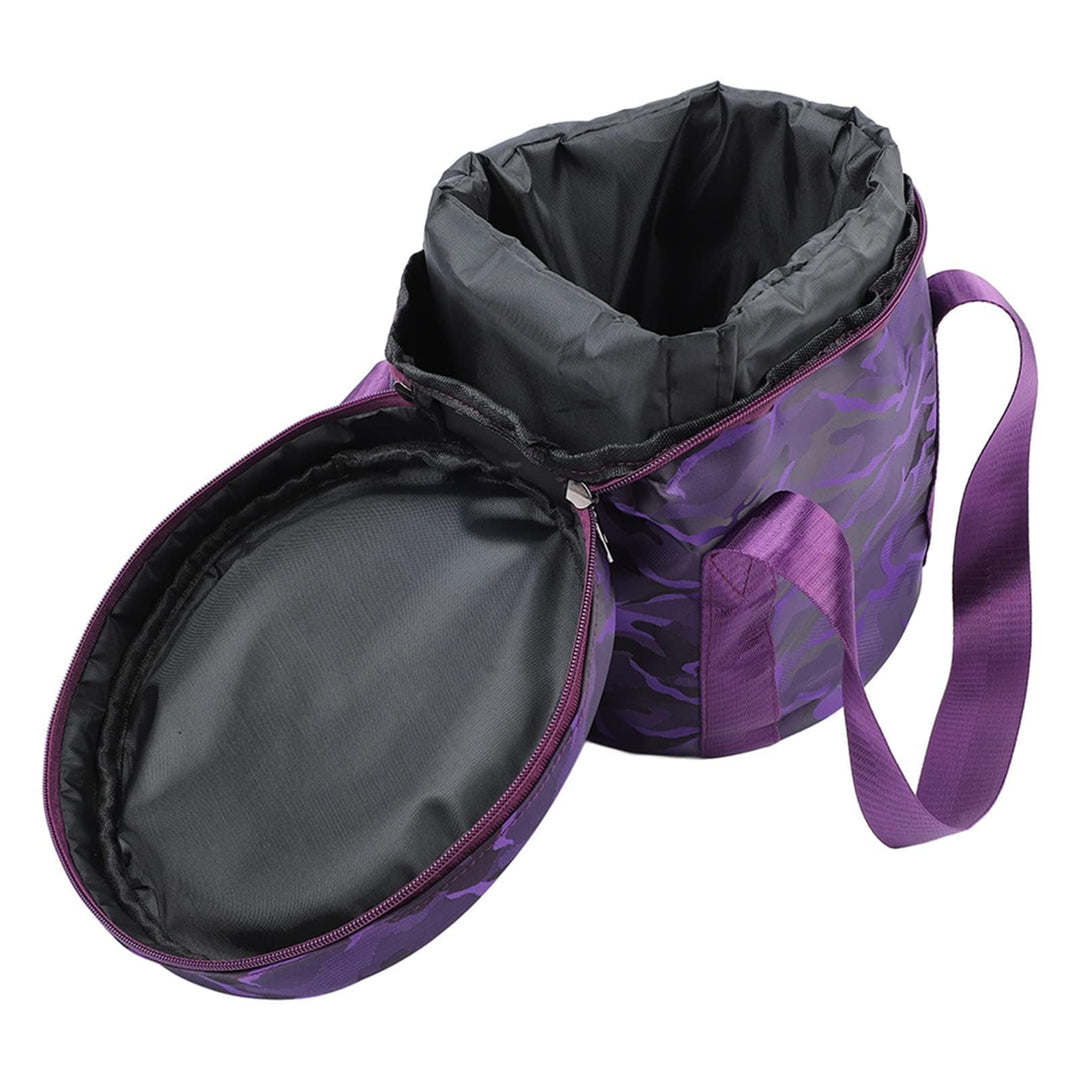 Musikschalen-Tasche, Klangschalen-Aufbewahrungstasche, Kristall-Klangschalen-Tragetasche mit 2 Ausse