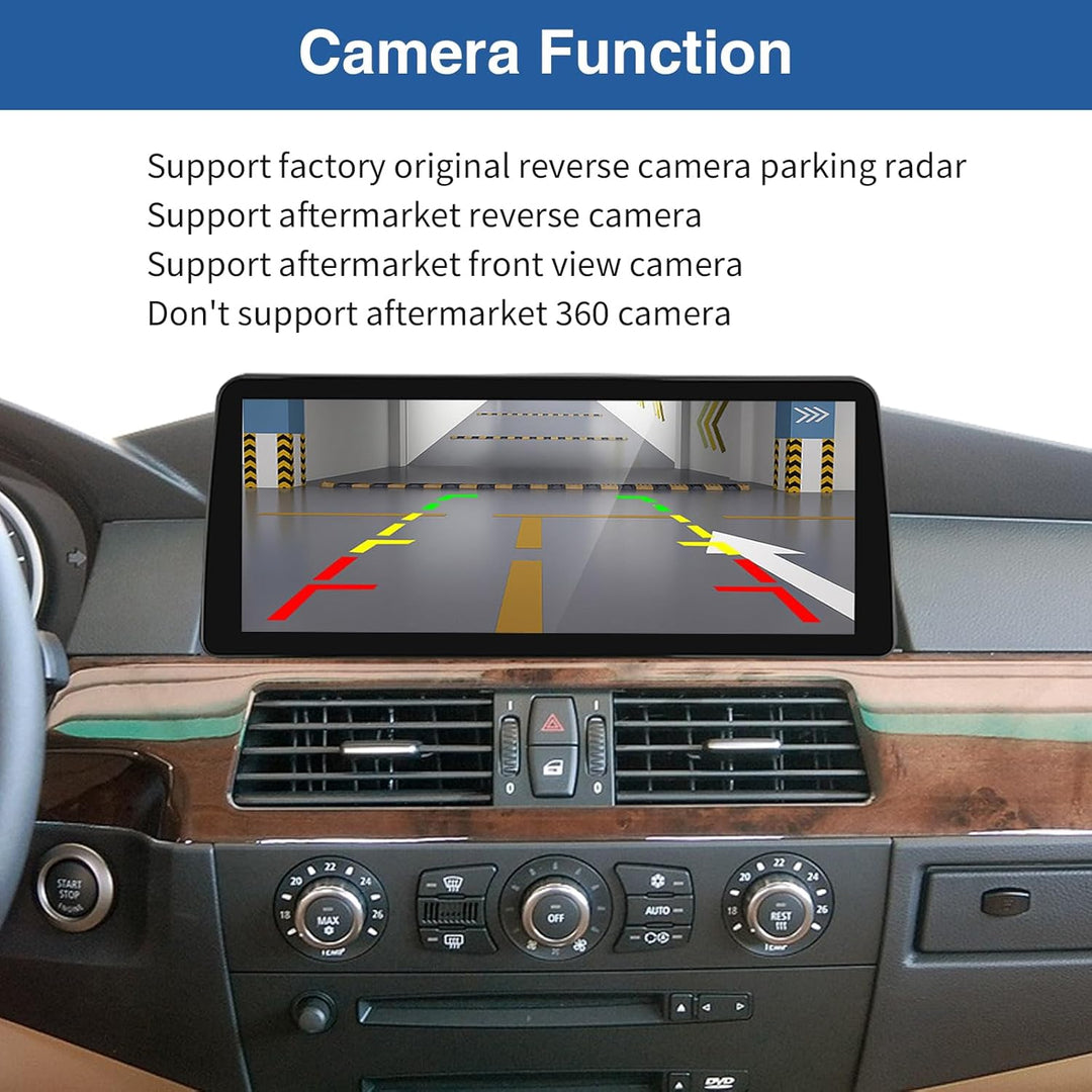 Road Top 12,3 Zoll Ultraschmaler Autoradio Carplay für BMW 5er E60/E61 CCC | 2003-2008 Jahr, Linux H