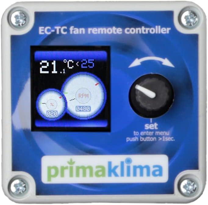 GrowPRO Lüftungsset Silent Digital 680 m3/h mit Temperatursteuerung inkl. Aktivkohlefilter und EC-Ro