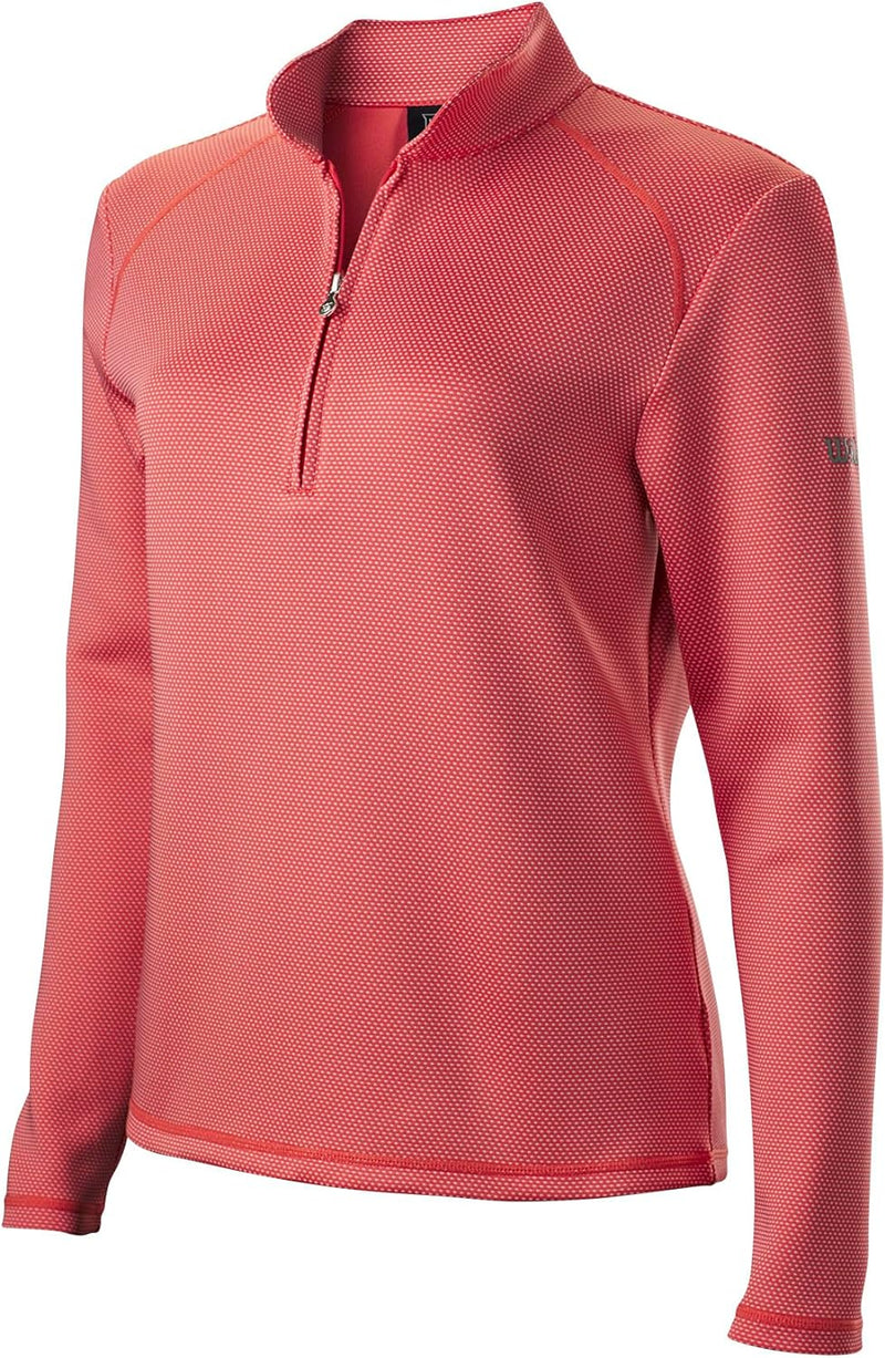 Wilson Damen Ladies Polka Dot Thermal Tech T-Shirt S Rosa, S Rosa