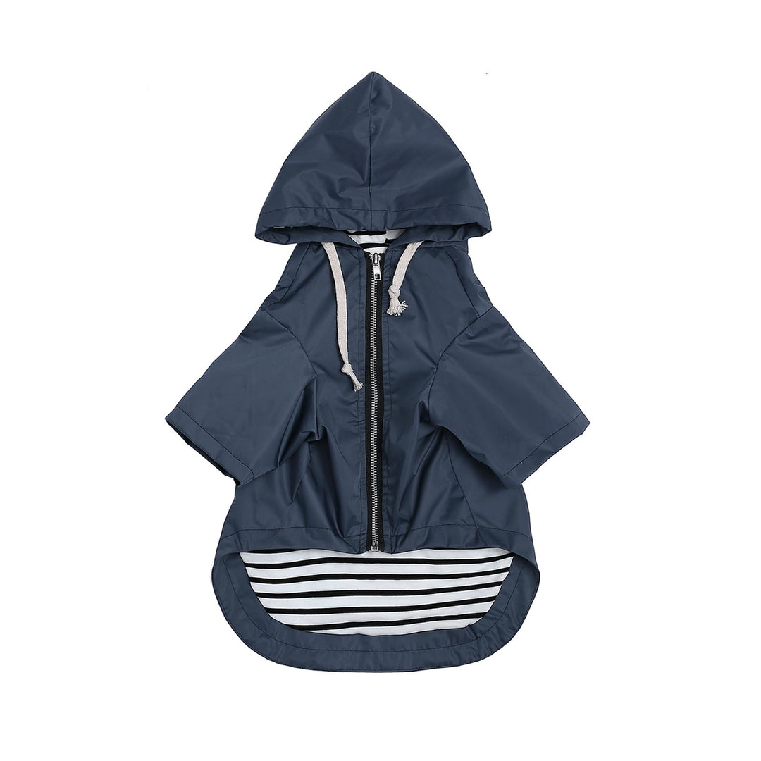 MOREZI Wind&Wasserdicht Hunderegenmantel mit Beinschutz & Fest Kapuze - Leichtes Outdoor - Für klein