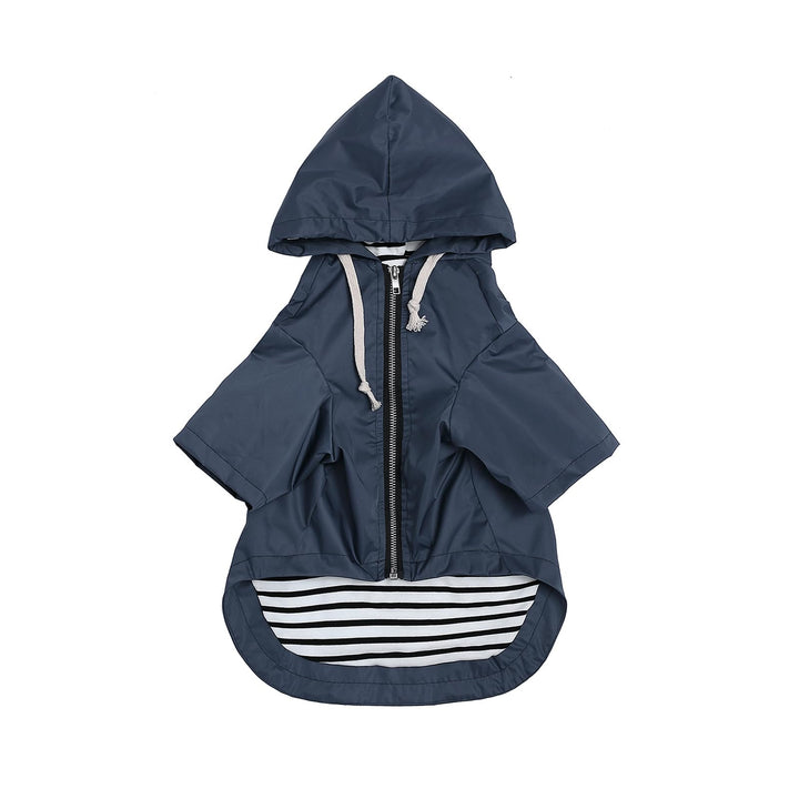 MOREZI Wind&Wasserdicht Hunderegenmantel mit Beinschutz & Fest Kapuze - Leichtes Outdoor - Für klein
