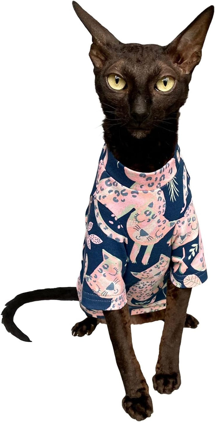 Kotomoda Katzen T-Shirt Maxi Storm Cat fьr Sphynx und Nackte Katzen (L), L