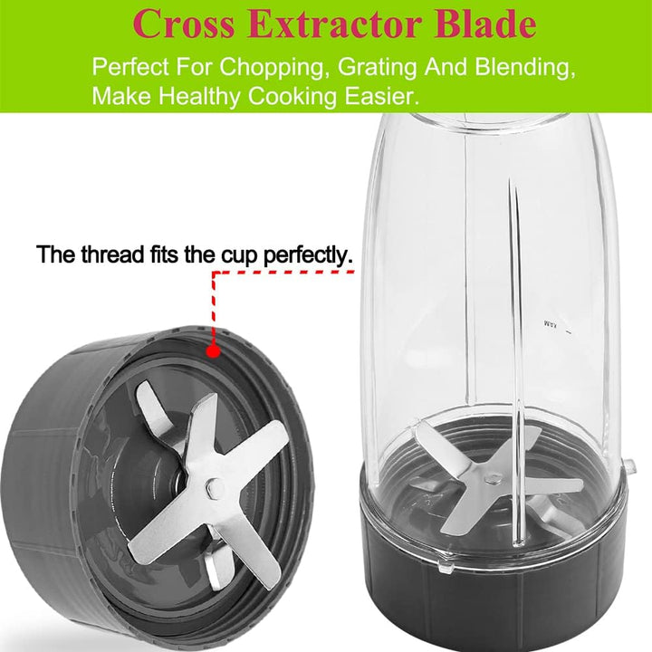 2er-Pack Ersatz Entsafter Klingen für Nutribullet 600Watt/ Pro 900 Watt Extractor Nährstoff Extrakto