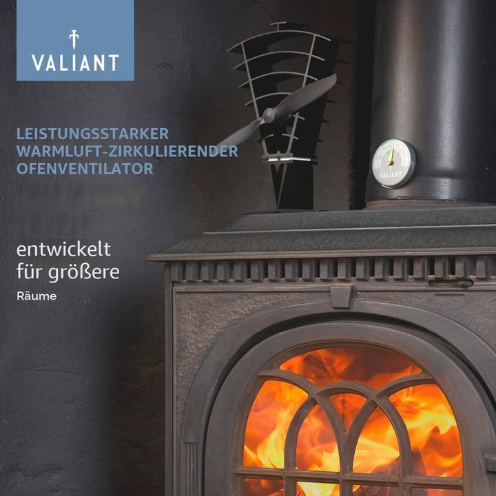 Valiant FIR364 Vanquish Ofenventilator, 250 mm, umweltfreundlich, Schwarz Vanquish, Vanquish 250