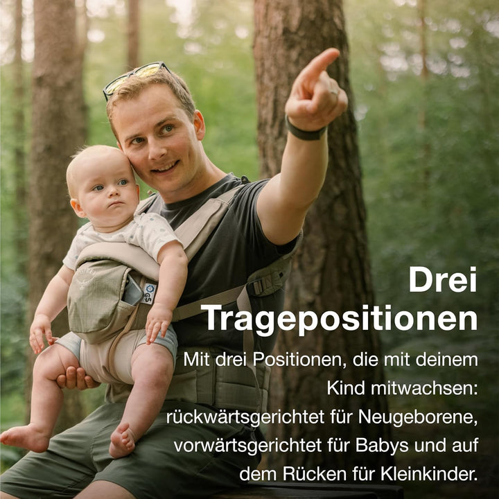 Osprey Poco Weiche Kindertrage LT Hellgrau, Hellgrau
