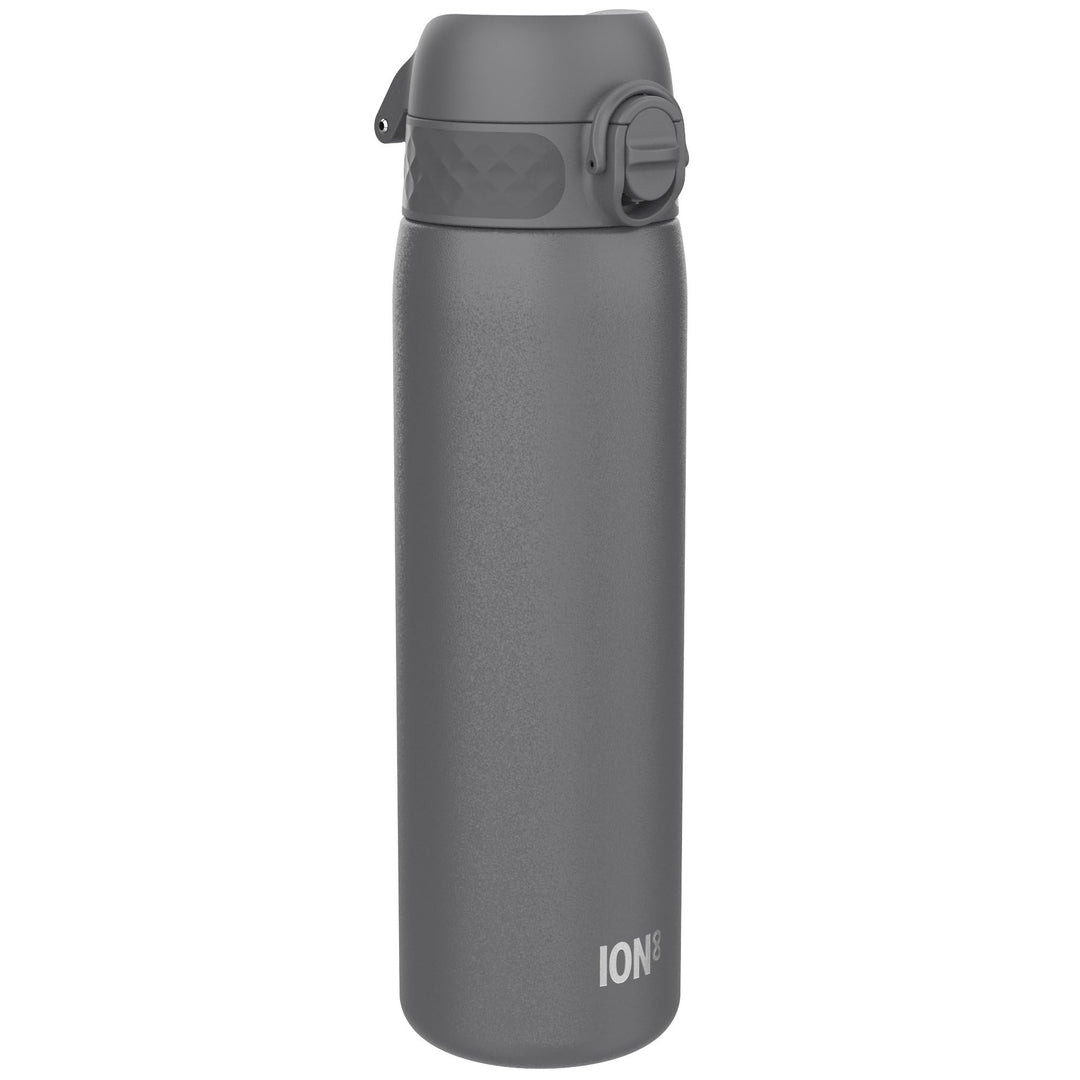 Ion8 Stahl-Trinkflasche, 600 ml, Auslaufsicher, Einhandöffnung, Sichere Verriegelung, Spülmaschinenf