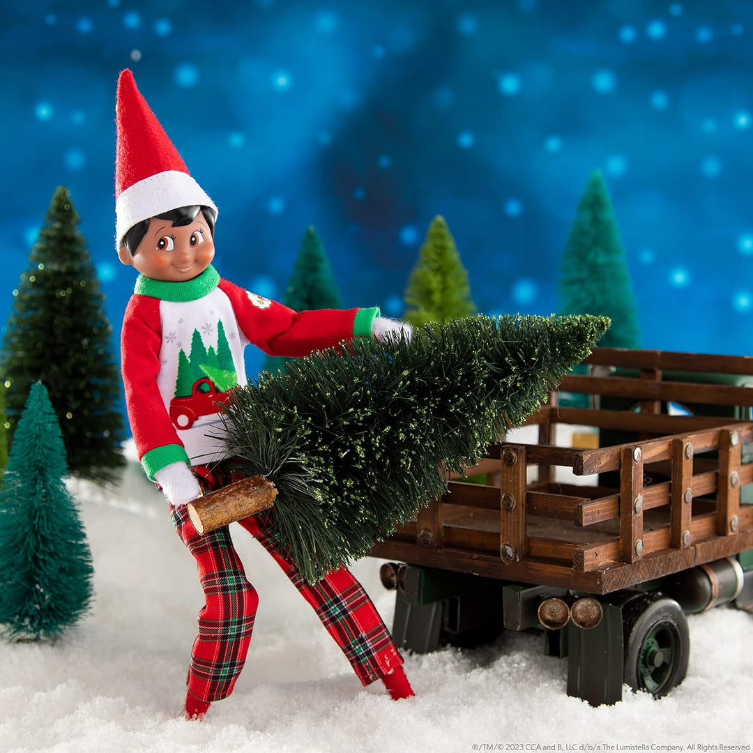 The Elf on the Shelf Claus Couture® Weihnachtsbaum Pyjama | Oberteil mit Weihnachtsbaum-Motiv & Kari