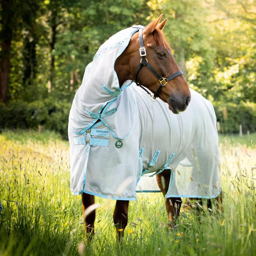 Horseware Insekten-/Sommerdecke für Pferde AmEco 6'6 silver/light blue, 6'6 silver/light blue