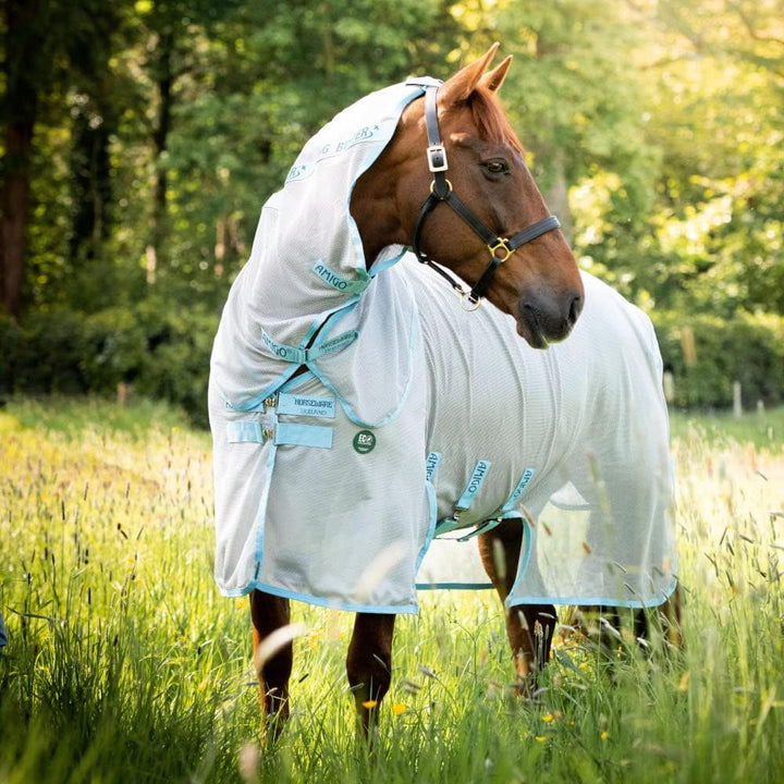 Horseware Insekten-/Sommerdecke für Pferde AmEco 6'6 silver/light blue, 6'6 silver/light blue