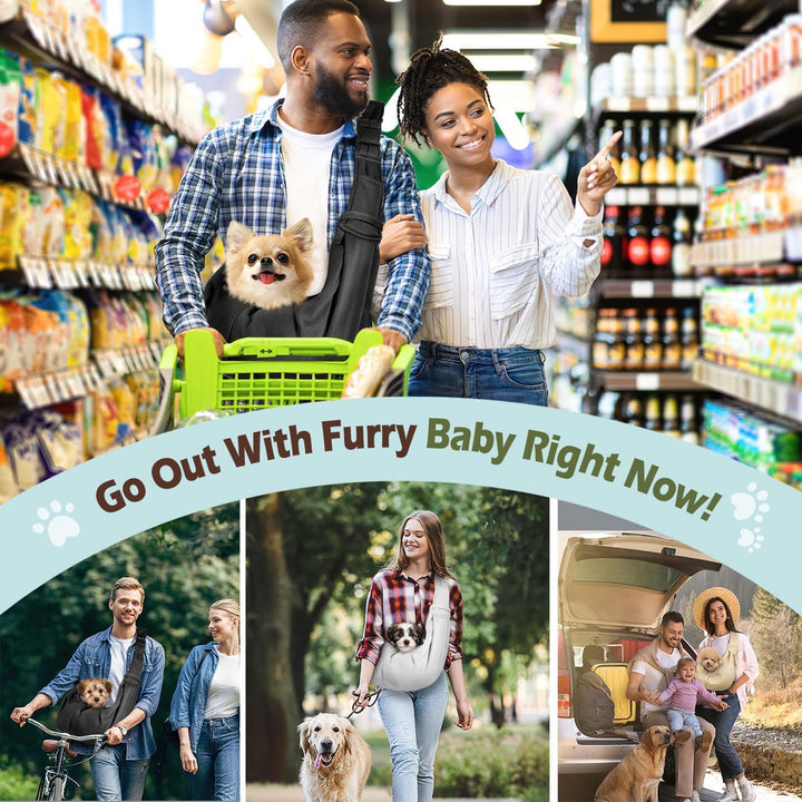 Pawaboo Hundetragetasche, Tragbare Haustier Hundetasche mit Verstellbare Schultergurt,Outdoor Reise