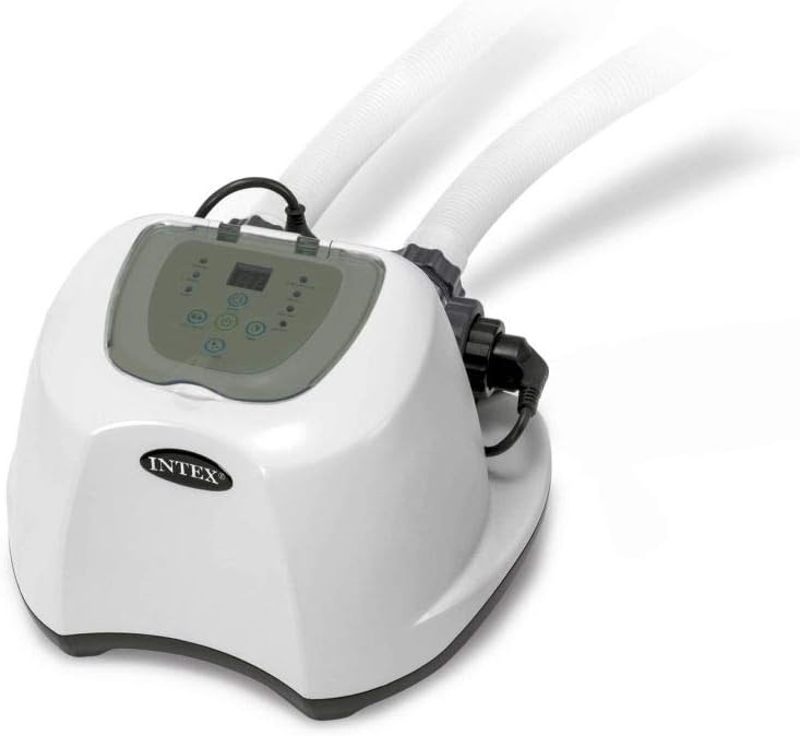 Intex 120 Volt Krystal Clear Salzwa-sser System-26668GS Salzwas-ser, Grau, Schwarz und Weiss, 41x34x