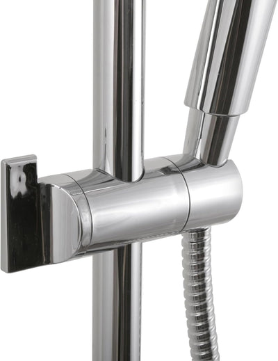 'aquaSu® Duschsystem Tima mit Regendusche & Handbrause | Handbrause: 4-strahlig | Kopfbrause: 1-stra