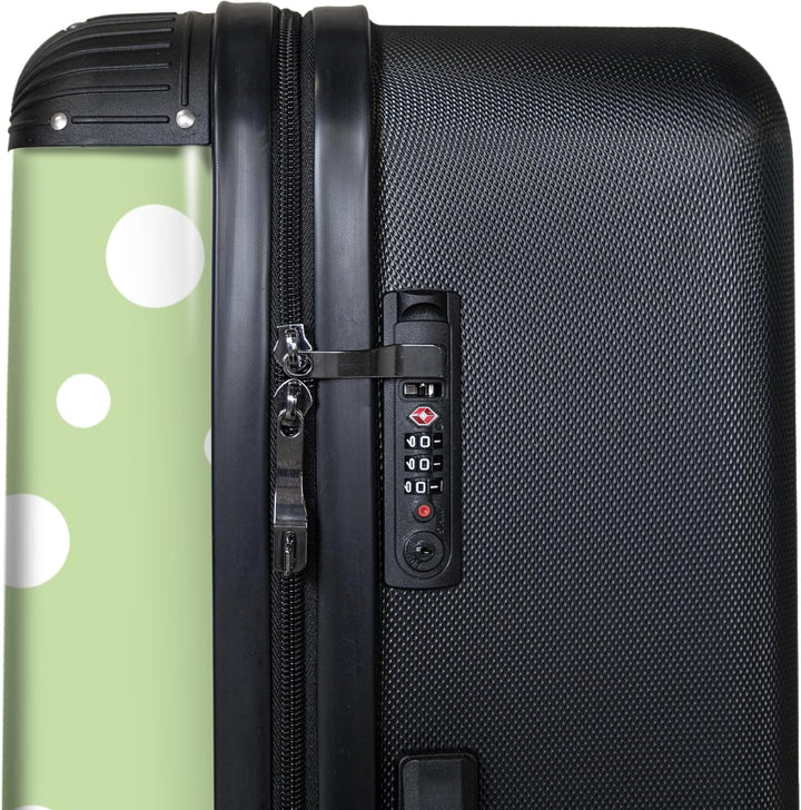 NoBoringSuitcases.com® Koffer XL Gross 77x51.5x28 cm Hartschale Reisekoffer 4 Rollen Leicht Koffer T