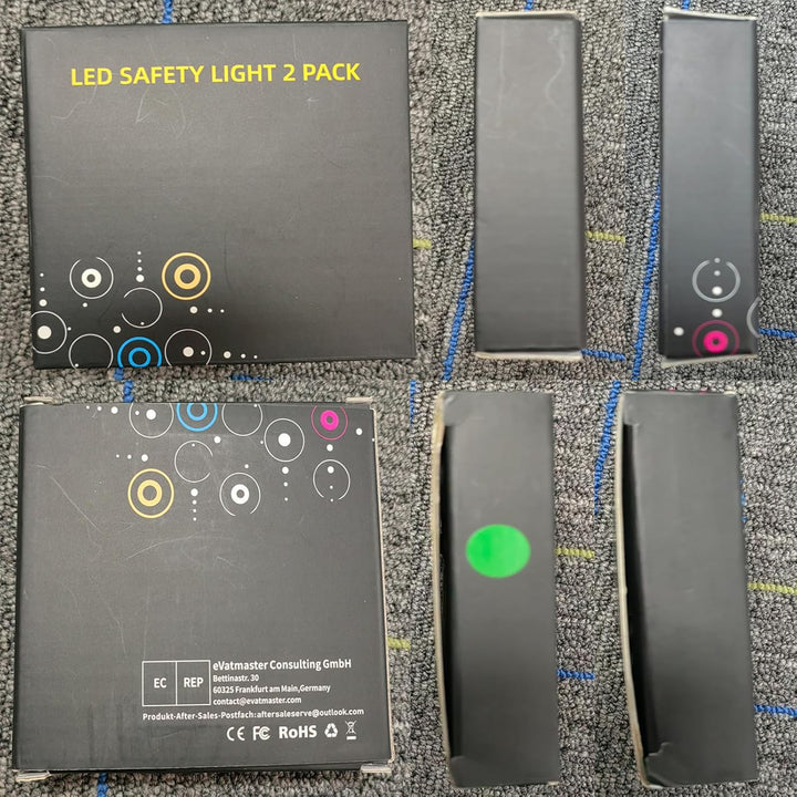 ZLCBBD LED Blinklicht Schulranzen Sicherheitslicht USB Aufladbar - Reflektoren Licht für Schulranzen