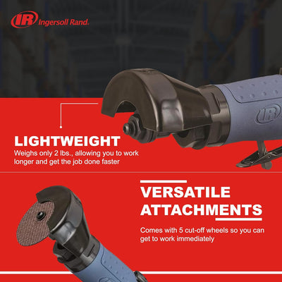 Ingersoll Rand 3" (75 mm) Schneidemaschine 426 leise und umschaltbar in beide Richtungen, Metall Sch
