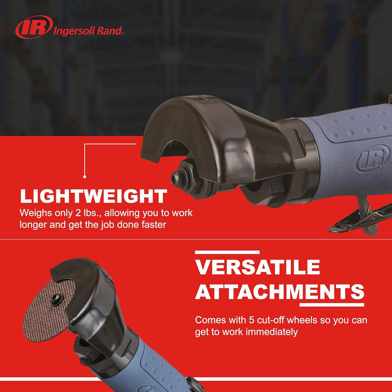 Ingersoll Rand 3" (75 mm) Schneidemaschine 426 leise und umschaltbar in beide Richtungen, Metall Sch