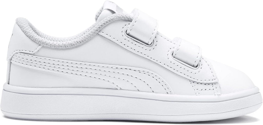 PUMA Jungen Unisex Kinder Smash v2 L V PS Sneaker 20 EU Puma White Puma White, 20 EU Puma White Puma