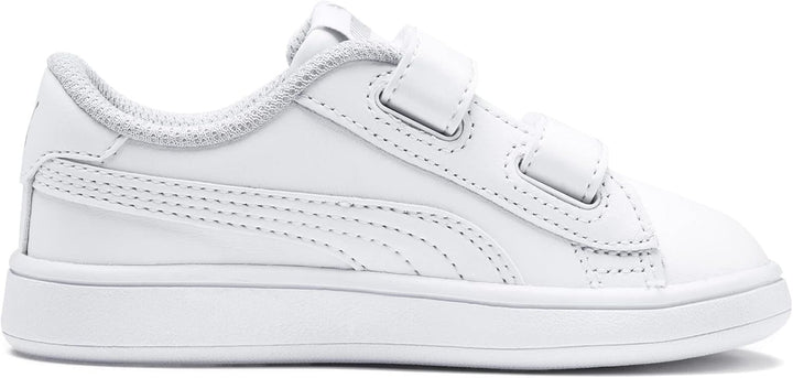 PUMA Jungen Unisex Kinder Smash v2 L V PS Sneaker 20 EU Puma White Puma White, 20 EU Puma White Puma