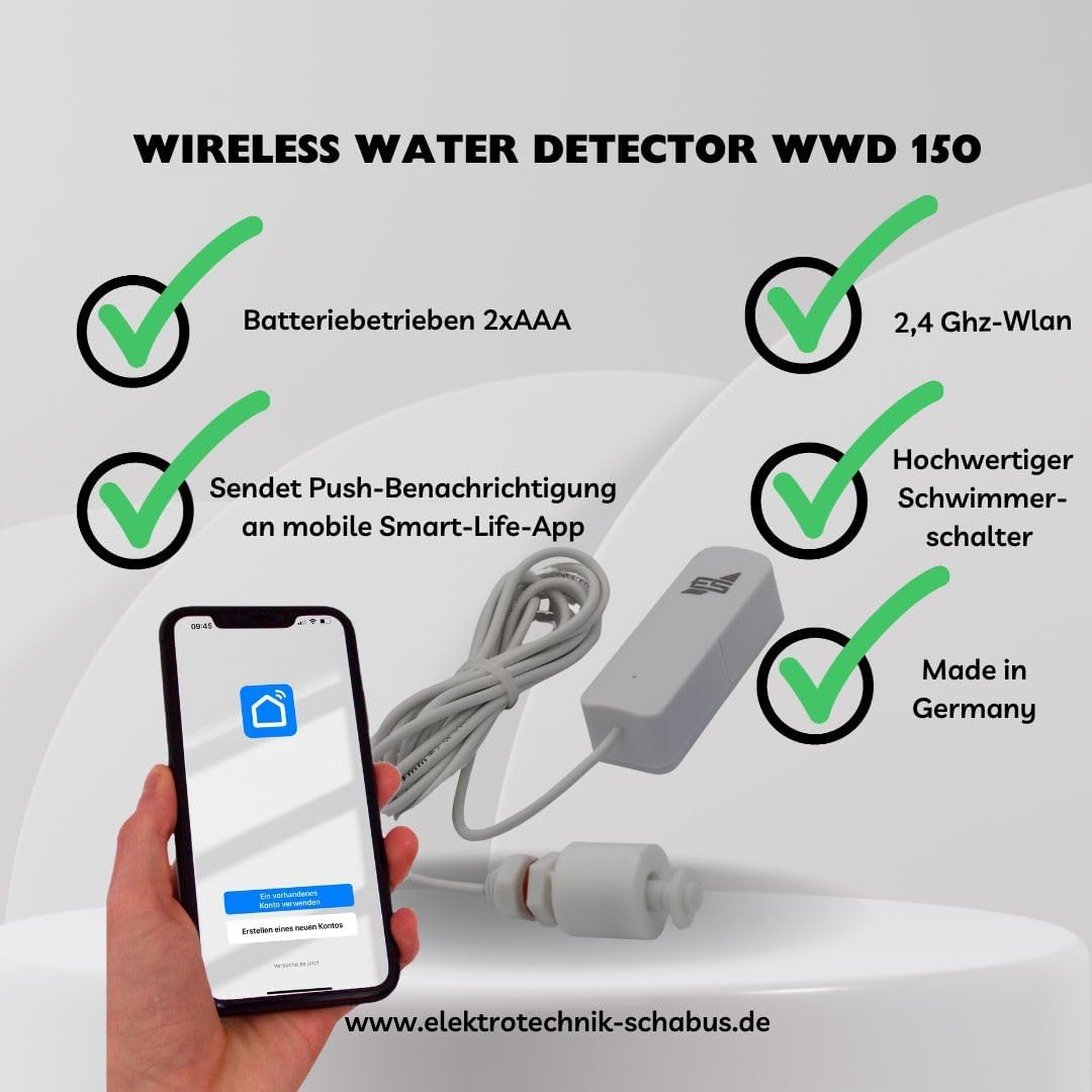 Schabus WWD 150 Wireless Water Detector Float Switch