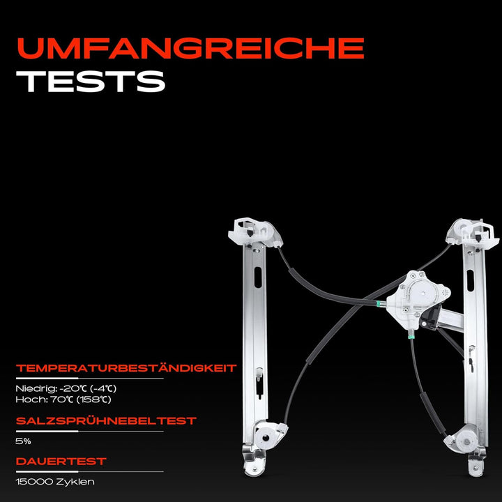 Frankberg Fensterheber Elektrisch Mit Motor Vorne Rechts für Compass MK49 SUV 2007-2017 68002896AA