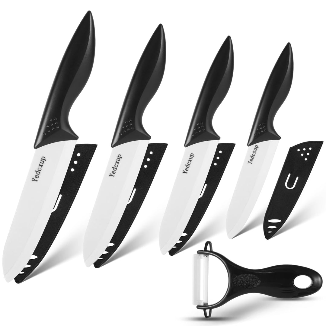 Keramikmesser Set, 5 Stück Keramikmesser Solide keramik Messer Küche, Messer Sind Scharf Genug zum S