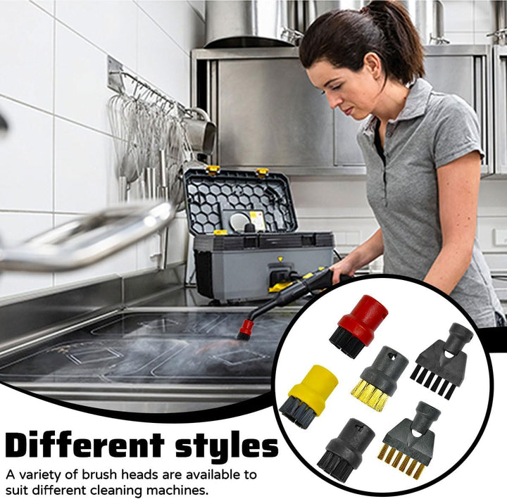 12 Stück Dampfreiniger Zubehör für Kärcher SC1 SC2 SC3 SC4 SC5 CTK10 8 Kleine Rundbürstendüsen + 4 F