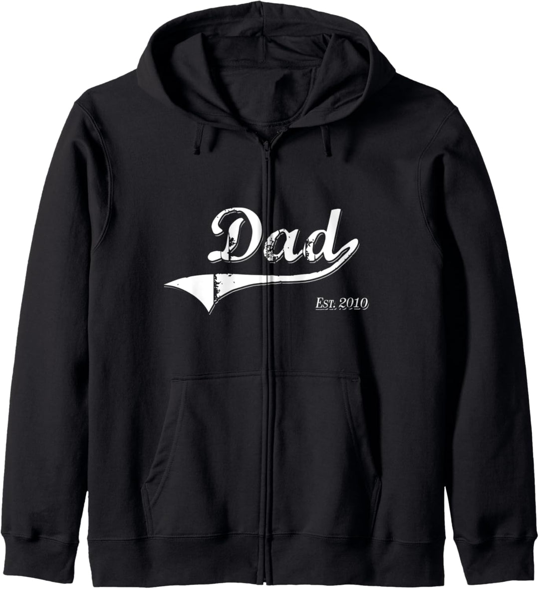 Dad Est 2010 Vatertag Geburtstagsgeschenk Etabliert seit Kapuzenjacke