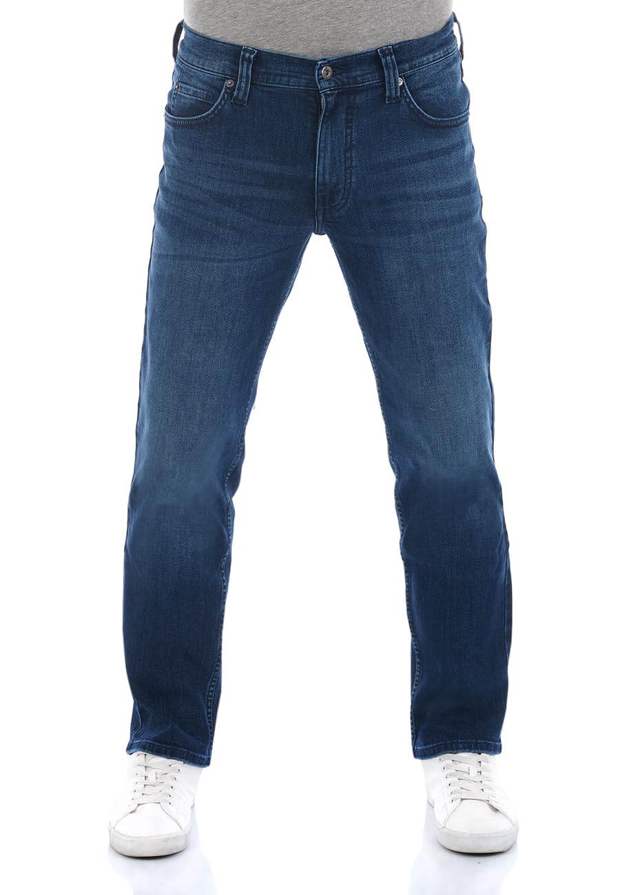 MUSTANG Herren Jeans Tramper Straight Fit Jeanshose Hose Denim Stretch Baumwolle Blau Schwarz w30 w3