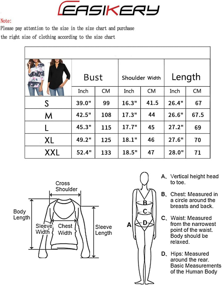 CEASIKERY Damen Shirt Tunic Shirt Tunic S Braun, S Braun