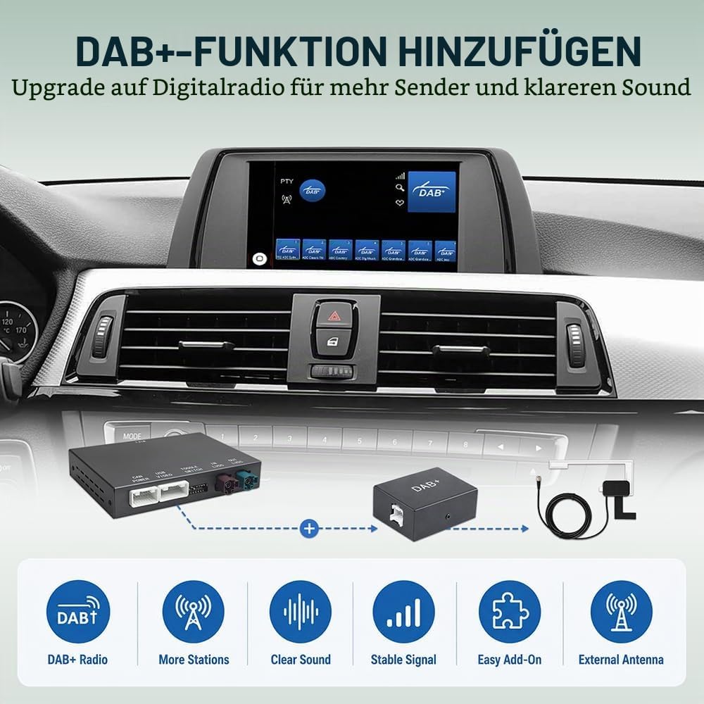 CarPlay DAB+ Auto Multimedia-System für BMW NBT 1er 2er 3er 4er 5er 6er 7er | X1 X3 X4 X5 X6 2012-20