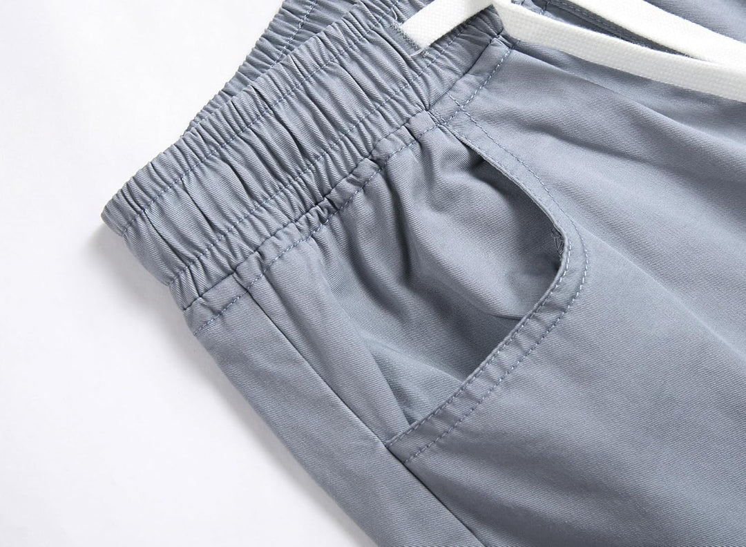 ALXHUTE Mädchen Cargo Hose Straight Kinder Cargohose mit Gummizug 140 Hellgrau, 140 Hellgrau
