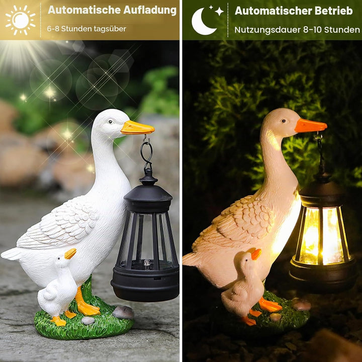 Garten Deko Figuren für Aussen mit Solar Laterne – Lustig Wasserdicht Solarlampe Figur Gartendeko fü