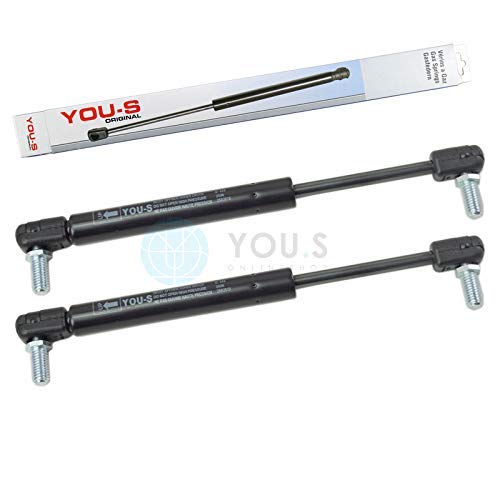 YOU.S AL174358 Gasfeder für Tür Länge: 245 mm Kraft: 350 N (2 Stück)