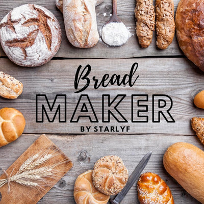 STARLYF Brotbackautomat Bread Maker, 14 Programme, 500,00 W, für 750g Brot, Timer, Joghurt, Marmelad