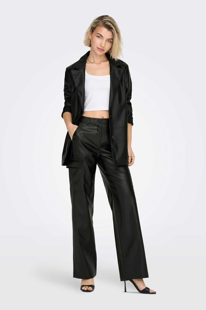 ONLY Damen Onlheidi Sus Sb Faux Leath Cc OTW Blazer