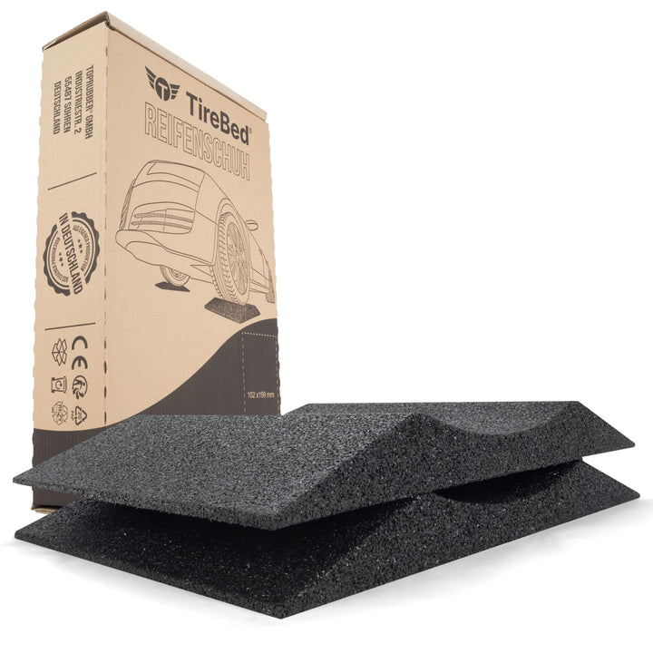 TopRubber® 2X Reifenschuh 200er Set in schwarz Reifenschoner aus Gummigranulat