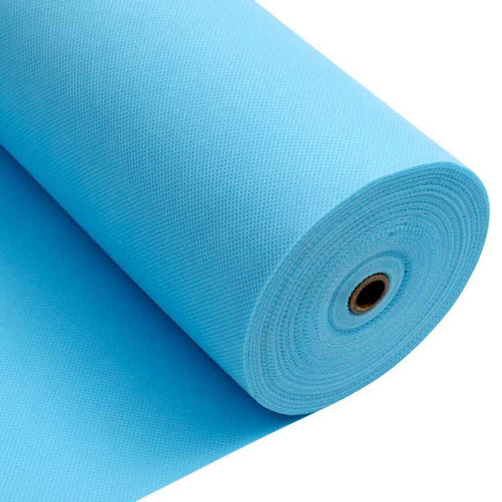 Tischdeckenrolle, 1.18 × 45M, Hellblau, Einweg Vlies Stoffähnlich Tischdecke Rolle, Meterware Tischt
