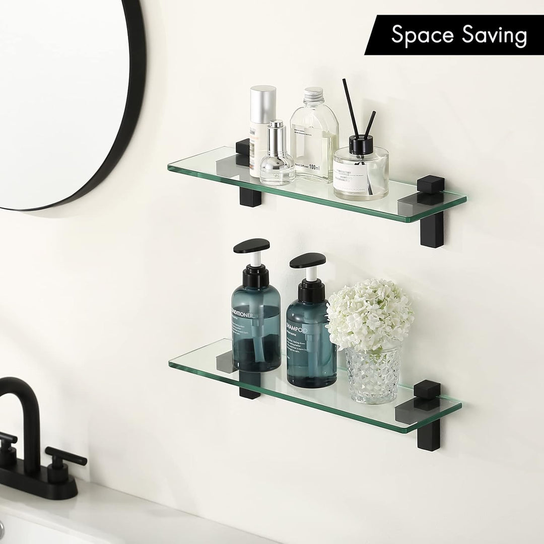 KES Duschablage Glas Glasregal Duschregal Bad Glasablage 8mm Dusche Glas Ablage Badezimmer Wandregal